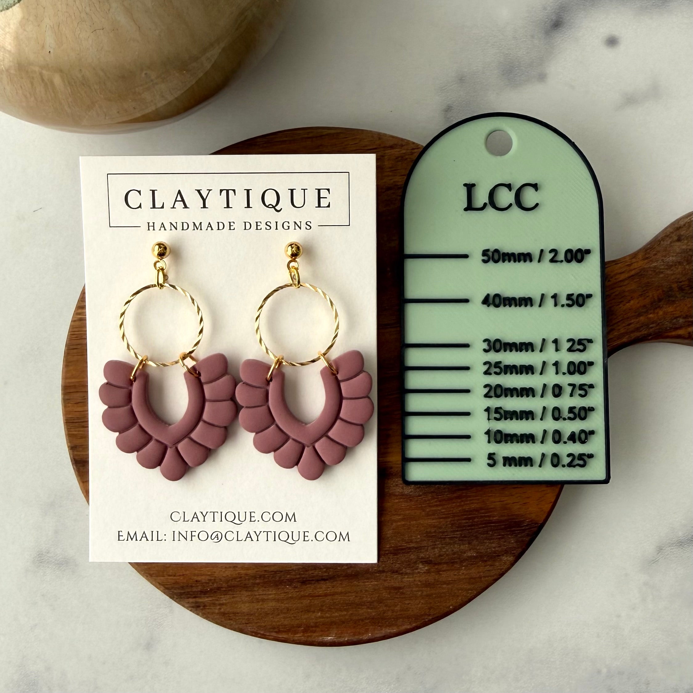 Purple Bubble V Earrings